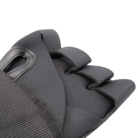 RAM Binnenhandschoenen Neopreen Gel Zwart Close-up van de vingerlussen en afwerking van de neopreen gel handschoenen