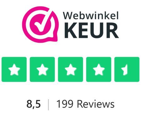 WebwinkelKeur beoordeling: 8,5 uit 199 reviews
