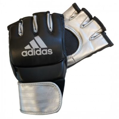 Adidas Ultimate MMA Handschoenen Zwart/Zilver.