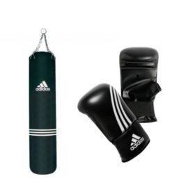 Adidas bundel met een bokszak 120 cm en zakhandschoenen