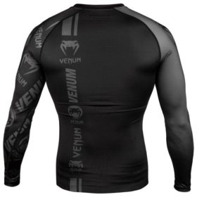 Venum logos rashguard long sleeves zwart 4