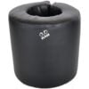 Zwart low-kick kussen gemonteerd op een Bob XL trainingsdummy