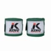 Groene boksbandages voor King.