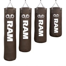 RAM O2 Bokszak Pro Extreme Bruin 150 cm Zijaanzicht van de RAM O2 Pro Extreme bruine bokszak 150cm