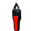 Zwart rode bokszak met hoek, anglebag, van 120 cm.
