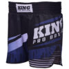 Zwart blauw MMA broekje van King, de stormking.