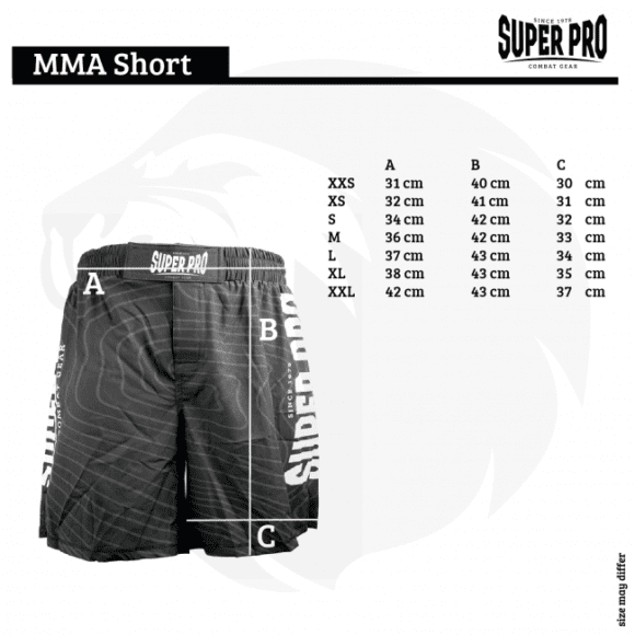 Super Pro Combat Gear MMA Short Zwart 6