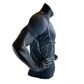 Super Pro Combat Gear Rashguard Shortsleeve Thunder Zwart-Grijs