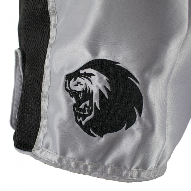 Super Pro Combat Gear Thai- En Kickboks Broekje Brave Wit-Zwart Super Pro Combat Gear Thai- En Kickboks Broekje Brave Wit-Zwart - Afbeelding 3