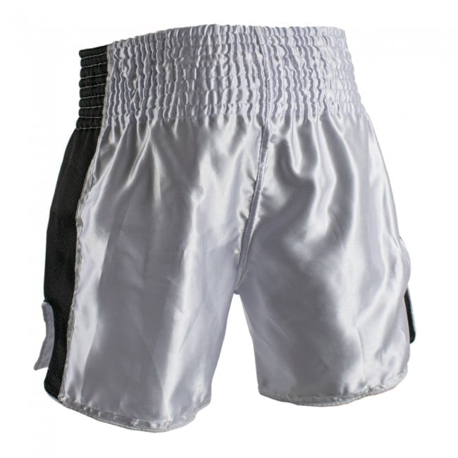 Super Pro Combat Gear Thai- En Kickboks Broekje Brave Wit-Zwart Super Pro Combat Gear Thai- En Kickboks Broekje Brave Wit-Zwart - Afbeelding 2