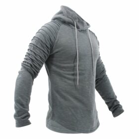 legend sports hoodie rib sleeve grey 4