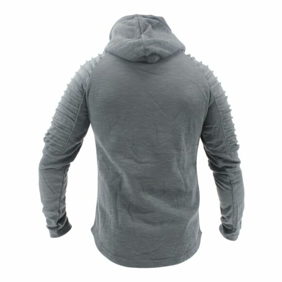 legend sports hoodie rib sleeve grey 6