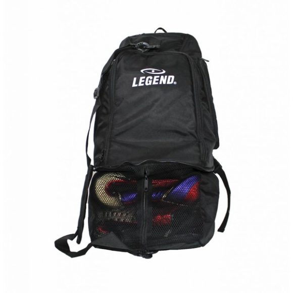Zwarte sporttas / rugtas / backpack van Legend.