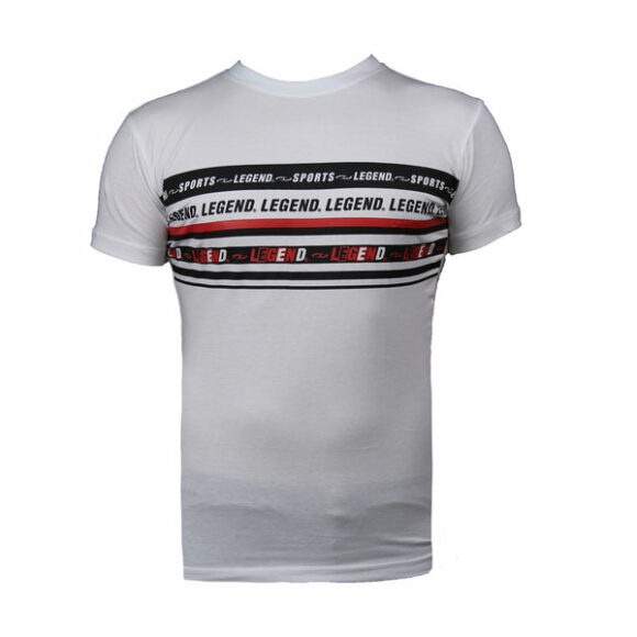 Wit t-shirt van Legend Sports voor kinderen en volwassenen.