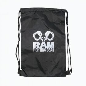 RAM 'Legendary' Bokshandschoenen Leer Mat Zwart RAM 2-in-1 sporttas en rugzak zwart met wit RAM logo