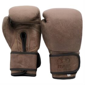 RAM My Precious kickbokshandschoenen van echt leer in retro bruin