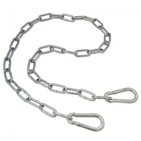 Verchroomde stalen verlengketting voor bokszak met karabijnhaken