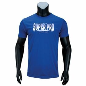 Super Pro DryFit T-Shirt Stripes Blauw-Wit