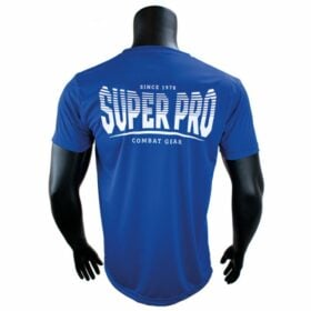 Super Pro DryFit T-Shirt Stripes Blauw-Wit