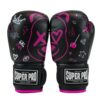 Zwart roze bokshandschoenen van Super Pro, voor kinderen.