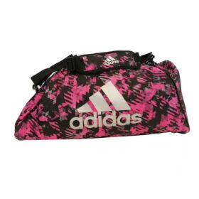 Zwart roze sporttas van Adidas.