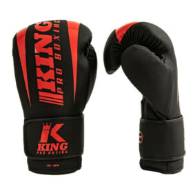 King Kpb Revo 8 KickBokshandschoenen Zwart Rood 2 1