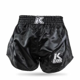 Zwart kickboksbroekje van king, voor volwassenen en kinderen.