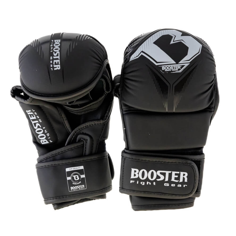Booster MMA-Grappling Handschoenen Bangkok 2 Zwart Booster mma handschoenen voor dames en heren.