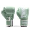 Mint groene leren kickbokshandschoenen van Twins.