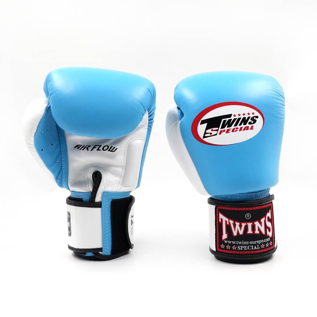 Twins Bgvl 3 Air Leren Bokshandschoenen Blauw-Wit Blauw witte leren bokshandschoenen, de Twins bgvl 3 air.