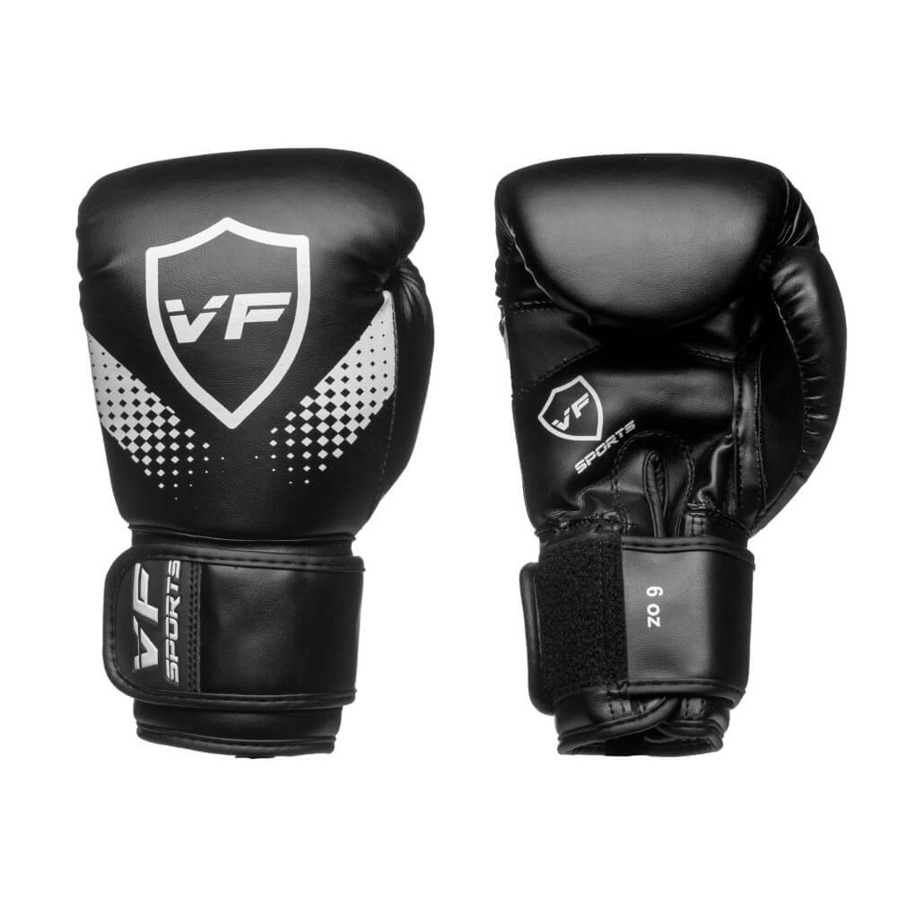 VF Sports Pop Bokshandschoenen Zwart / Wit Zwarte bokshandschoenen van Vf Sports, de serie pop.