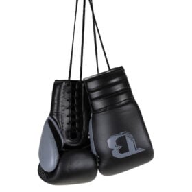 Booster RS LU 1 Leren Bokshandschoenen met Veters Zwart