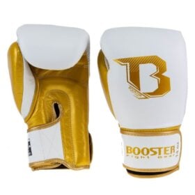 Wit goud leren bokshandschoenen van Booster, BFG RS 4.