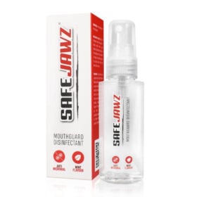 Anti-bacterie spray voor bitje / mondbeschermer van Safejawz.