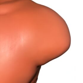 RAM Big Bob XL Bokspop - Boksdummy Close-up van het materiaal van de schouder van de RAM dummy