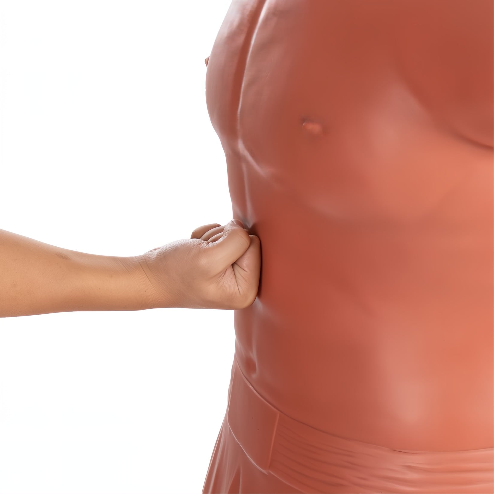 RAM Big Bob XL Bokspop - Boksdummy Vuist op de buik van de RAM dummy