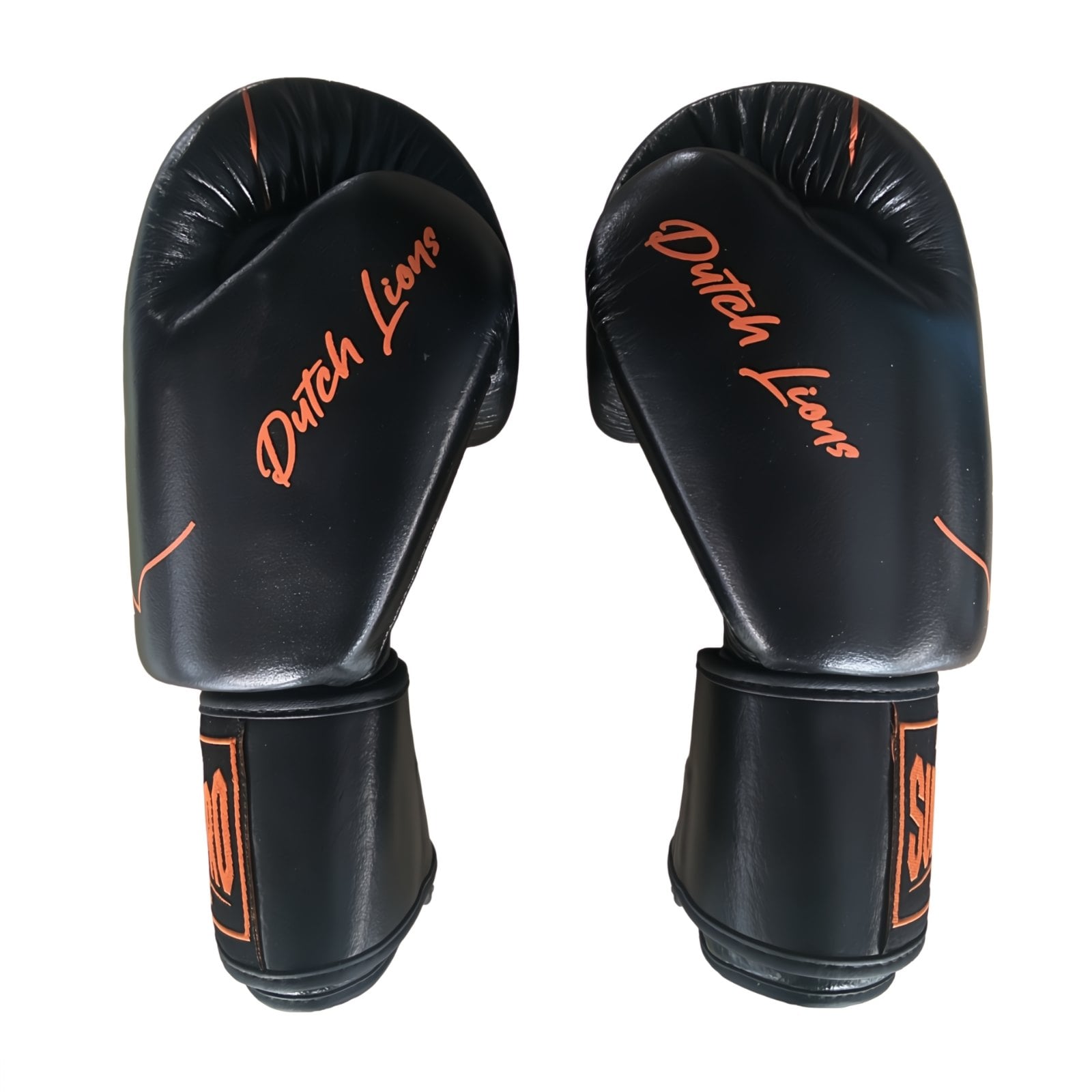 Super Pro Combat Gear Lederen Bokshandschoenen Nations Holland Zwart-Oranje Super Pro Combat Gear Lederen Bokshandschoenen Nations Holland Zwart-Oranje - Afbeelding 2